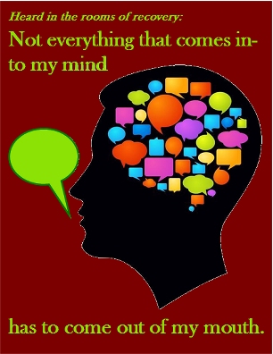 Prayer doesn't change God. Prayer changes me. All I have to do is ask God for help with something. And then ACT like I asked God for help with itNot everything that comes into my mind has to come out of my mouth. #Think #Silence #Recovery